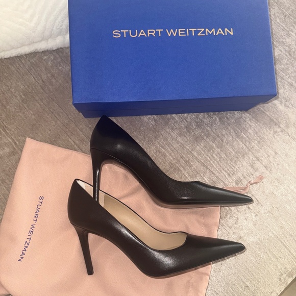 Brand new Stuart Weitzman calf skin leather 85 mm heels